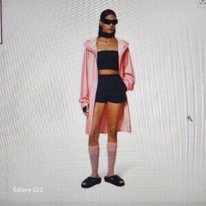 Rains Long Jacket Pink Sky Unisex Size Various. All NWT.